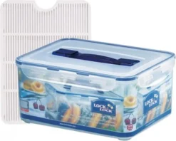 Lock & Lock Classic Vorratsdose 6,50 L, Recheckig, 294x230x138 Mm, Semi-transparent/blau -Mepalhom Geschaft ad1119bca80c4bf6fd095210d600b3cf