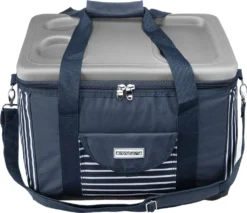 Anndora Kühltasche XL 40 Liter AHOI Mit Reissverschluss - Blau-weis-gestreift -Mepalhom Geschaft ae803c033e98c3997cd1980d61306826