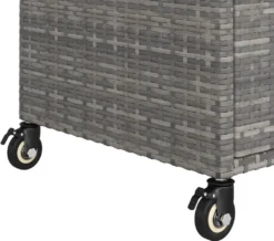 VidaXL Barwagen Mit Schublade Grau 100x45x97 Cm Poly Rattan 14 VidaXL Barwagen Mit Schublade Grau 100x45x97 Cm Poly Rattan -Mepalhom Geschaft b075d959e7a04d3dd5d020bbcd85ef39