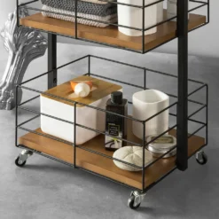 SoBuy NSR06-N Rollregal Mit 3 Körben Bad Wagen Badregal Küchenregal Rollbar Standregal Mit Griff Rollwagen Metall -Mepalhom Geschaft b35ea906712ecbb1565631d8f8293b91