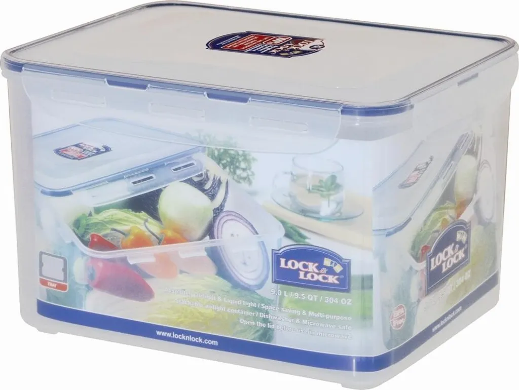 LocknLock Classic HPL838 Frischhaltedose 9L - Luft & Wasserdicht (1er Pack) 4 LocknLock Classic HPL838 Frischhaltedose 9L - Luft & Wasserdicht (1er Pack) – Bild 2