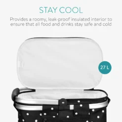 Navaris Thermo Einkaufskorb Kühltasche Faltbar - 27L Kühlkorb Picknickkorb Isolier Korb - 43x26cm Einkaufstasche Coolerbag Auslaufsicher In Schwarz 7 Navaris Thermo Einkaufskorb Kühltasche Faltbar - 27L Kühlkorb Picknickkorb Isolier Korb - 43x26cm Einkaufstasche Coolerbag Auslaufsicher In Schwarz -Mepalhom Geschaft b6ad16b0b4c9961470ffee3eaaaa8e50