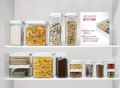 Emsa Trockenvorratsdose OPTIMA 0,45 Liter Transparent / Weiß -Mepalhom Geschaft b89c0cc7a7c4cb54ebb47d05477427c3