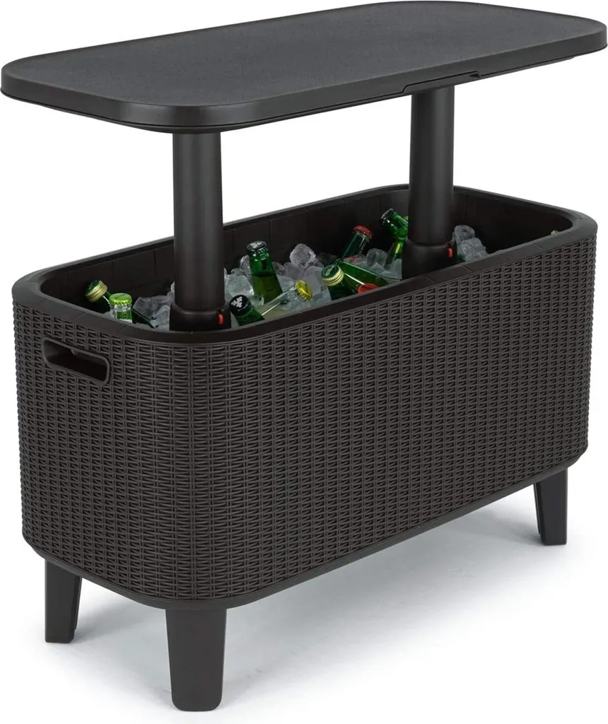 Keter Garden Bar 2in1 Tisch, Bar Mit Kühlbehälter Bevy Cool Bar Rattan 6 Keter Garden Bar 2in1 Tisch, Bar Mit Kühlbehälter Bevy Cool Bar Rattan – Bild 4