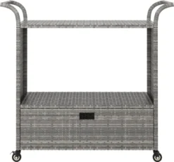 VidaXL Barwagen Mit Schublade Grau 100x45x97 Cm Poly Rattan 11 VidaXL Barwagen Mit Schublade Grau 100x45x97 Cm Poly Rattan -Mepalhom Geschaft bb4759bb06f7321c81f83ee5f13bb190