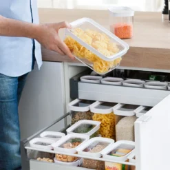 Emsa Trockenvorratsdose OPTIMA 0,45 Liter Transparent / Weiß -Mepalhom Geschaft bc61f5fced44d2667068ea1ebee71b48