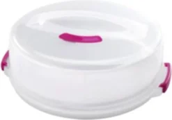 Metaltex Tortenbehälter ø36cm Höhenvers, Transparent/rot/weiß -Mepalhom Geschaft bdc483b6ab02402d1c089319de1fa632