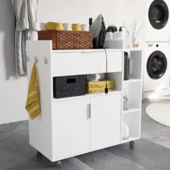 Servierwagen "Karl" In Weiß Universal Haushaltswagen Auf Rollen Mit Vielen Einsatzmöglichkeiten -Mepalhom Geschaft c0dbc02c6cbb37f550fa83ccc02bd752