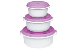 Emsa Micro Family Starter Set, Weiß/Brombeer, 0,5/1,0/1,5 L, 508455 -Mepalhom Geschaft c3c0ecefa9231bda454a1e850e5b6333