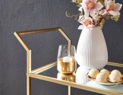 WOHNLING Design Servierwagen Gold 73x78x37 Cm Küchenwagen Glas / Metall | Mobiler Beistelltisch | Speisewagen Mit Glasplatte | Teewagen Mini Bar Auf 4 Rollen 12 WOHNLING Design Servierwagen Gold 73x78x37 Cm Küchenwagen Glas / Metall | Mobiler Beistelltisch | Speisewagen Mit Glasplatte | Teewagen Mini Bar Auf 4 Rollen -Mepalhom Geschaft c426d3ac92331e678bda62275bc1eec2