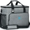 Obics - Kühltasche Gross Faltbar 30l Kuehlbox Isoliertasche Grau Für Essen In Tupperware Für Auto Mit Fächer Lunchtasche Camping Zubehör Für Picknick Essenstasche Isoliert Und Wasserdicht Für Arbeit -Mepalhom Geschaft c44e801305c2a37d7659f0ce9987d7f2