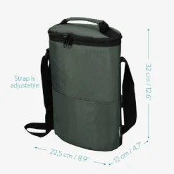 Navaris Kühltasche Für 2x Weinflasche - Kühler Tasche Für 2 Flaschen Wein Prosecco Oder 4 Bierdosen - Flaschentasche Mit Tragegurt In Grau -Mepalhom Geschaft c46658207ecef866e8dd5dcfd9a27b30
