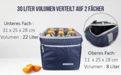 Normani Isolierte Kühltasche Mit 2 Fächern 30 L -Mepalhom Geschaft cb65e357aa47b20e9628c0ba6eb2ccdf
