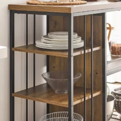 SoBuy SVW18-F Servierwagen Beistellwagen Rollwagen Teewagen Barwagen Küchenwagen Mikrowellenregal Küchenrollwagen BHT Ca.: 110x92x45cm -Mepalhom Geschaft cd41059eaa83e4f3ea884b9fc382a6f4