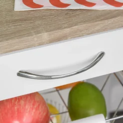 HOMCOM Küchenwagen, Servierwagen Mit Schublade Und Abnehmbarem Tablett Küchenrollwagen, Rollwagen Mit Arbeitsplatte, Kieferholz, Weiß, 37 X 37 X 82 Cm 18 HOMCOM Küchenwagen, Servierwagen Mit Schublade Und Abnehmbarem Tablett Küchenrollwagen, Rollwagen Mit Arbeitsplatte, Kieferholz, Weiß, 37 X 37 X 82 Cm -Mepalhom Geschaft cd84ada8ffcff45e8d8875ed97d42a2d