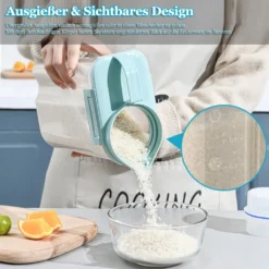 Futtertonne Tierfutterbehälter 2kg Vorratsdose Schüttdose BPA-freier Kunststoff Luftdicht Wasserdicht 4,4 Pfund / 2KG Tiernahrung Aufbewahrungsbox Für Haustieren Hund, Katze, Vogel (Blau) -Mepalhom Geschaft d072bf822e5bf0976c6087ec96255392