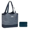 Strandtasche 2 In 1 Kühltasche + SchultertascheAHOI Blau Weiß - Navy -Mepalhom Geschaft d190ee5a65eec46c957eb5042b028ddf