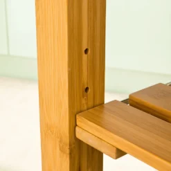 SoBuy FKW25-N Servierwagen Aus Hochwertigem Bambus Küchenwagen Küchenregal Rollwagen BHT Ca: 65 (95/125) X92x40cm -Mepalhom Geschaft d1d3c68604ac0b395ed14195c77e3bee