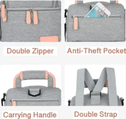 Kühltasche Für Muttermilch, Babyflasche, Wasserdicht, Für Gefrierschrank, Mama, Reiserucksack, Tragbar, Wärmeisoliert, Lunchbox Für Damen, Herren, Kinder, Große Kapazität, Handtasche,Grey -Mepalhom Geschaft d3b537380ffb15a828716aa194fd3bba