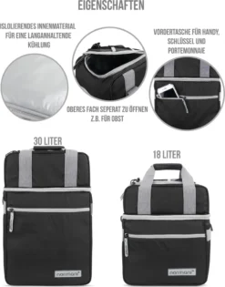 Normani Isolierte Kühltasche Mit 2 Fächern 30 L -Mepalhom Geschaft d7e0780c7412a7f510221a1d22eb1e30