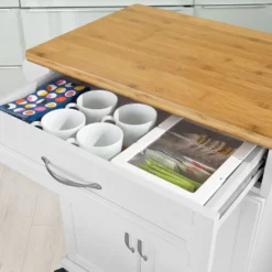 SoBuy Küchenwagen Aus MDF Mit Bambus Top, Küchenschrank, Servierwagen FKW13-WN -Mepalhom Geschaft d8b6bfdc3bff5f0e6efd0a73ecded9d1