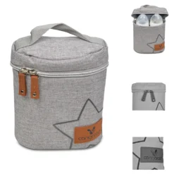 Cangaroo Thermotasche Charlie Thermobox Für 2 Babyflaschen Reißverschluss Griff Hellgrau -Mepalhom Geschaft daa102f80755426789729997c43e1a8c