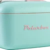 Kühlbox | Passive Kühlbox | Kühltaschen Polar In Retro Vintage Design Aus Kunststoff Mit Polystyrol (Airpop) Thermische Isolierung, 12L In Türkis -Mepalhom Geschaft db29f70daf84cd12f960c94f03719287