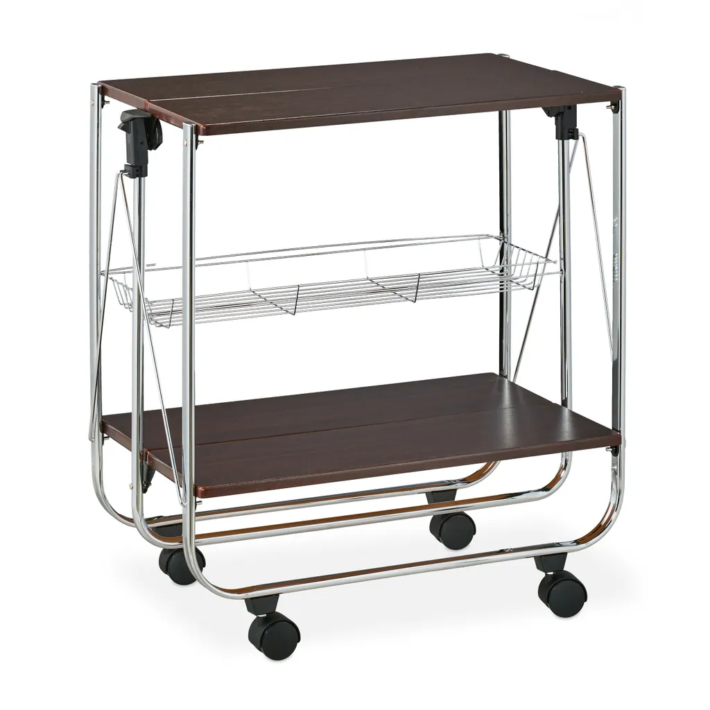 Relaxdays Klappbarer Servierwagen 12 Relaxdays Klappbarer Servierwagen – Bild 10