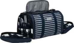 Anndora Picknick Kühltasche + Decke + Zubehör - Blau Weiß Gestreift - Blau 15 Anndora Picknick Kühltasche + Decke + Zubehör - Blau Weiß Gestreift - Blau -Mepalhom Geschaft dcd78271bf2dc45200e407102ab350a9