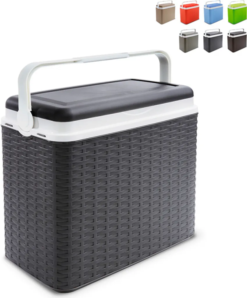 H-Line Kühlbox 24L Rattan Anthrazit 8951 4 H-Line Kühlbox 24L Rattan Anthrazit 8951 – Bild 2