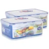 Lock & Lock Lock&Lock HPL836 Vorratsdose 5,5L - Luft Und Wasserdicht - Rechteckig (2er Pack) -Mepalhom Geschaft dd70b0e20c38b0e657fce976d7b66b96