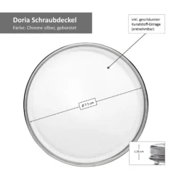 8-tlg. Vorrats-Gläserset Doria 520 Ml + 320 Ml Gewürzglas Mit Schraub-Deckel Silber Gläser 14 8-tlg. Vorrats-Gläserset Doria 520 Ml + 320 Ml Gewürzglas Mit Schraub-Deckel Silber Gläser -Mepalhom Geschaft dfe21235aad8c1806f138a0789a578a6