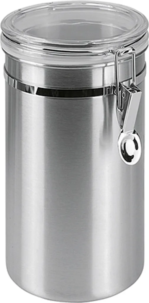 Metaltex Vorratsdose Mit Acryldeckel, 2,0 Liter, Silber 3 Metaltex Vorratsdose Mit Acryldeckel, 2,0 Liter, Silber