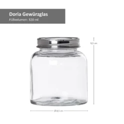 8-tlg. Vorrats-Gläserset Doria 520 Ml + 320 Ml Gewürzglas Mit Schraub-Deckel Silber Gläser 11 8-tlg. Vorrats-Gläserset Doria 520 Ml + 320 Ml Gewürzglas Mit Schraub-Deckel Silber Gläser -Mepalhom Geschaft ea46e69f6c8c1cdc351254b6059691b3