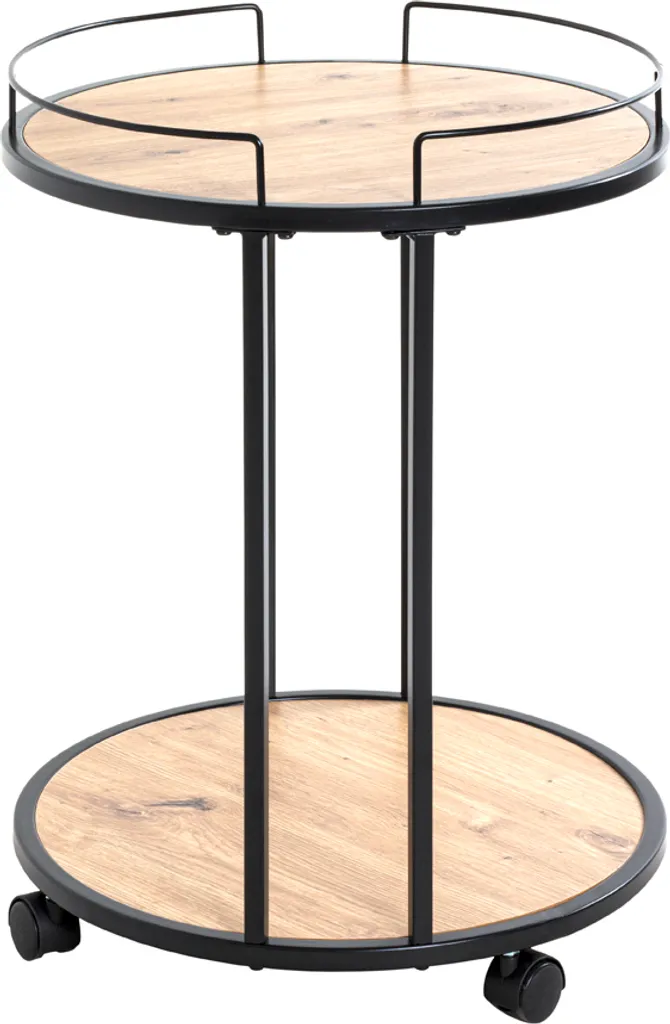 Haku Beistelltisch Auf Rollen, Schwarz-eiche - Maße: - Cm X - Cm X 60 Cm; 14906 8 Haku Beistelltisch Auf Rollen, Schwarz-eiche - Maße: - Cm X - Cm X 60 Cm; 14906 – Bild 6