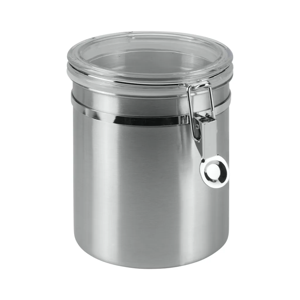 Metaltex Vorratsdose Mit Acryldeckel, 2,0 Liter, Silber 4 Metaltex Vorratsdose Mit Acryldeckel, 2,0 Liter, Silber – Bild 2