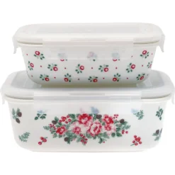 Greengate Dosen CHARLINE Weiß Mit Deckel 2er Set Vorratsdosen Aufbewahrungsdosen -Mepalhom Geschaft f657b1ffa9bbd9b794c0b02ff4225c97