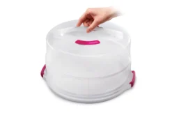 Metaltex Tortenbehälter ø36cm Höhenvers, Transparent/rot/weiß -Mepalhom Geschaft f7835102e1190b4488e8eae519486552