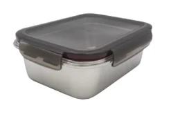 Steuber Edelstahl Frischhaltedose 3er Set, Luftdichter Klickdeckel, Backofengeeignet -Mepalhom Geschaft f7ad9fb6bf89f18c330e2f26439736fe