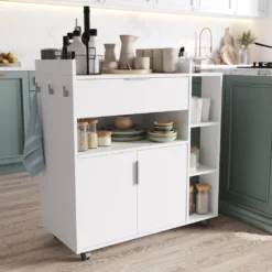 Servierwagen "Karl" In Weiß Universal Haushaltswagen Auf Rollen Mit Vielen Einsatzmöglichkeiten -Mepalhom Geschaft f8a2e5a6006798481d110b6745256e99