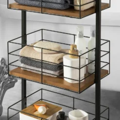 SoBuy NSR06-N Rollregal Mit 3 Körben Bad Wagen Badregal Küchenregal Rollbar Standregal Mit Griff Rollwagen Metall -Mepalhom Geschaft fdb3929890c0565ff8e68dc7cdfa7f80