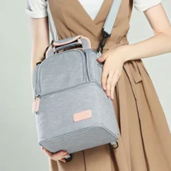 Kühltasche Für Muttermilch, Babyflasche, Wasserdicht, Für Gefrierschrank, Mama, Reiserucksack, Tragbar, Wärmeisoliert, Lunchbox Für Damen, Herren, Kinder, Große Kapazität, Handtasche,Grey -Mepalhom Geschaft ff023b9d85d6c9fcd57ef4583fd7df07