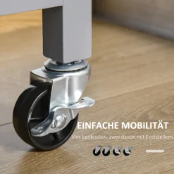 HOMCOM Küchenwagen Rollbar Servierwagen Standregal Küchentrolley Schrank Mit Schublade Bodenregal Handtuchhalter Für Küche Esszimmer Gummiholz MDF Grau+Natur 108 X 45 X 89 Cm 14 HOMCOM Küchenwagen Rollbar Servierwagen Standregal Küchentrolley Schrank Mit Schublade Bodenregal Handtuchhalter Für Küche Esszimmer Gummiholz MDF Grau+Natur 108 X 45 X 89 Cm -Mepalhom Geschaft ff883e6eaa9f65706ea9e9de72bcb229