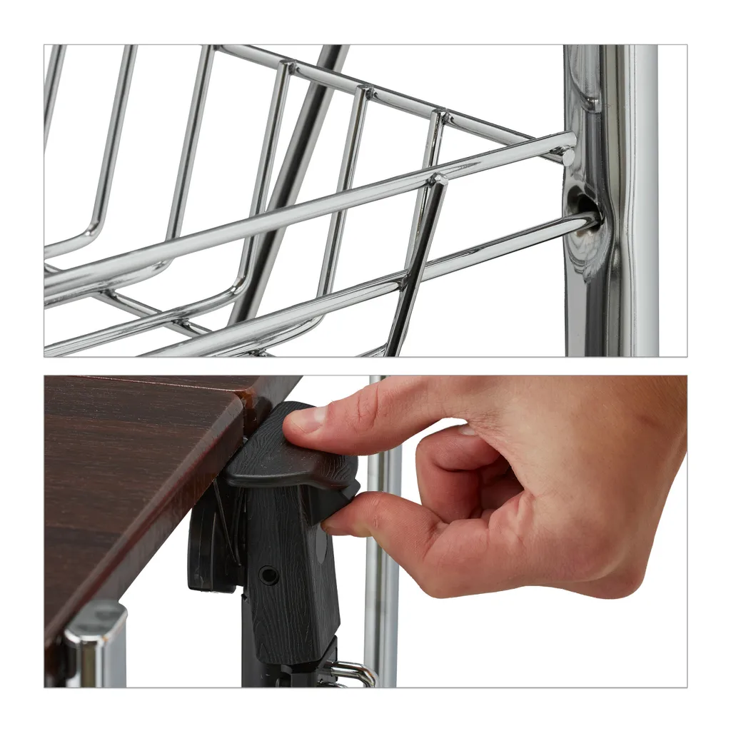 Relaxdays Klappbarer Servierwagen 9 Relaxdays Klappbarer Servierwagen – Bild 7